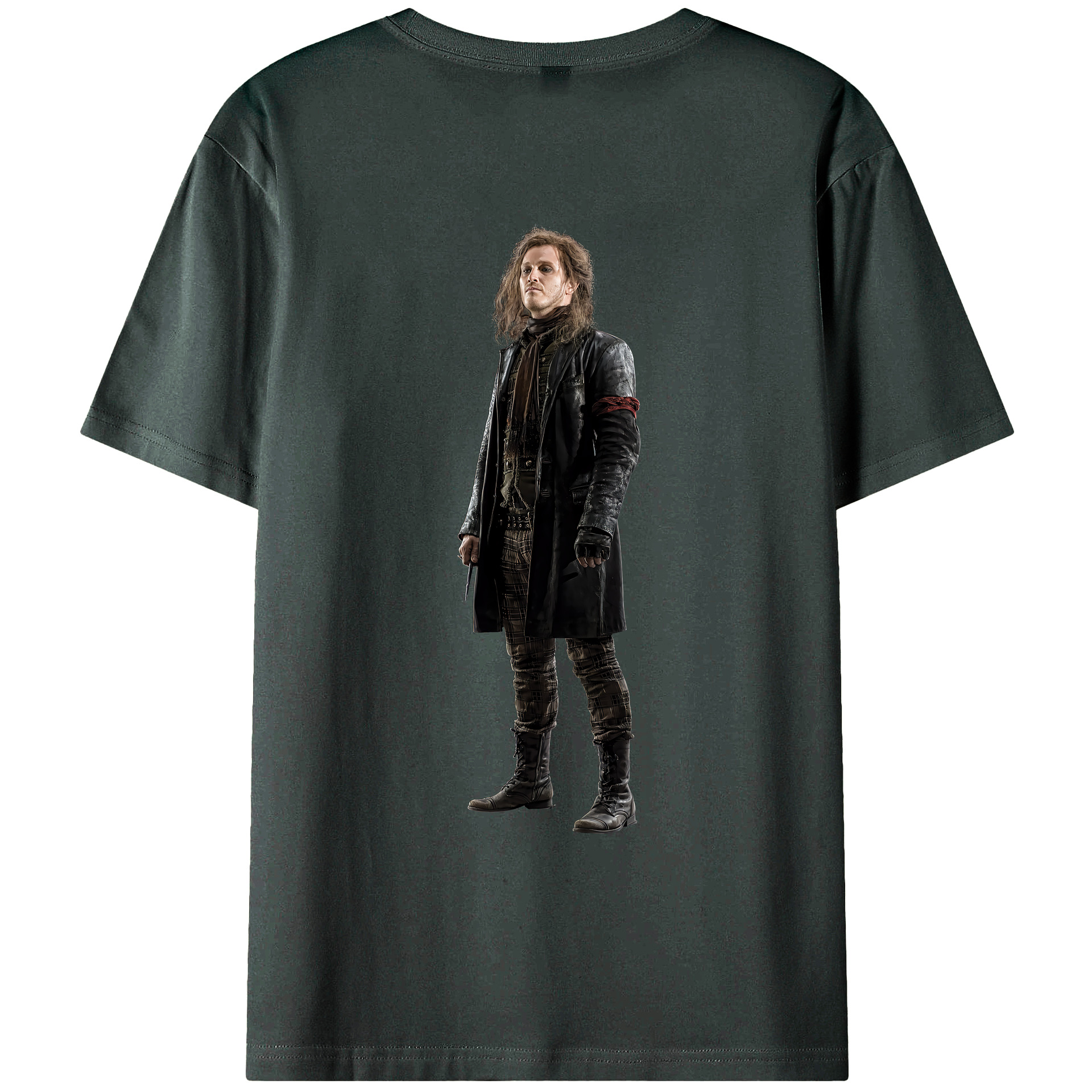 （画像用） Harry Potter ハリー・ポッターシリーズ 綿100％ メンズ半袖Tシャツ（バックプリント） 通気性